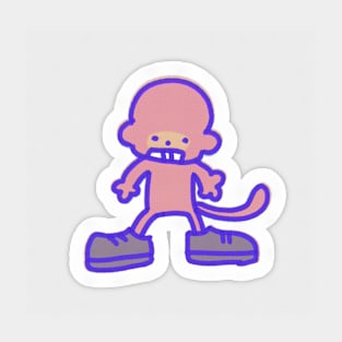 Gray Shoes Monkey! Sticker